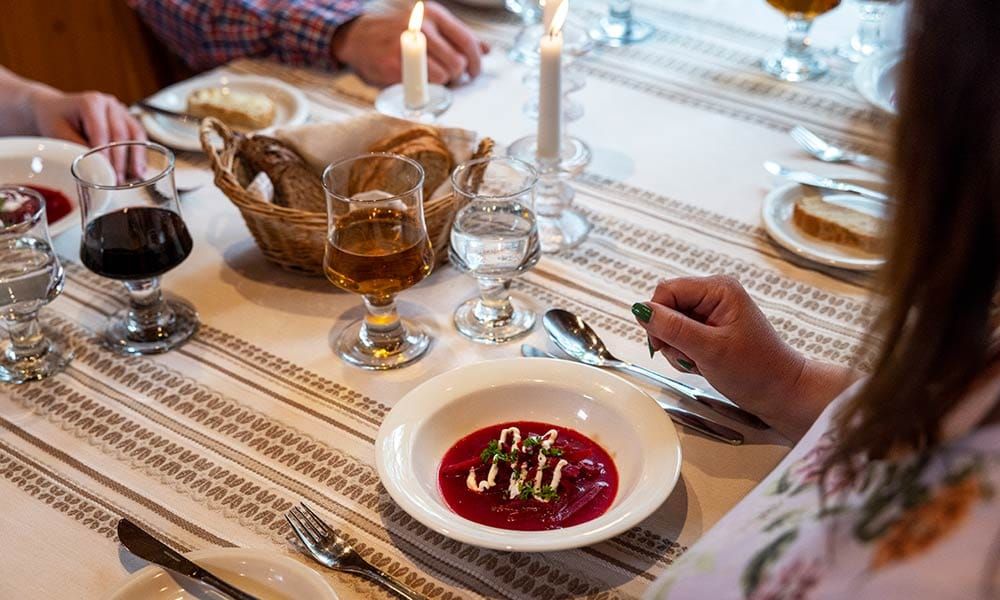 Abendessen an der Ostgrenze